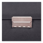 Milestone Briefcase, Fits Devices Up to 15.6", Leather, 5 x 5 x 12, Black