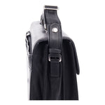 Milestone Briefcase, Fits Devices Up to 15.6", Leather, 5 x 5 x 12, Black