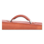 Milestone Briefcase, Fits Devices Up to 15.6", Leather, 5 x 5 x 12, Cognac