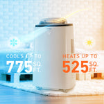 Coby 115-Volt 15,000 BTU (10,800 BTU DOE) Portable Air Conditioner, with Remote, White (CBPAC1080H)