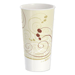 Double Sided Poly Paper Cold Cups, 21 oz, Symphony Design, 50/Pack, 20 Packs/Carton