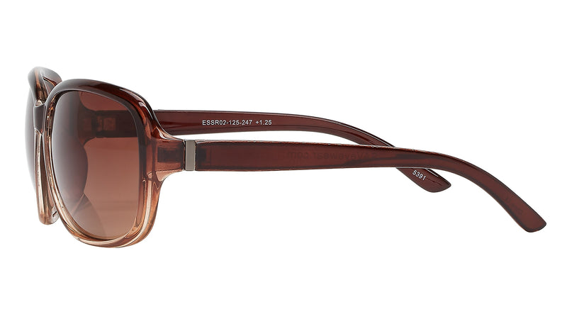 SAV Bifocal Reading Sunglasses, +1.50, Gradient Brown (ESSR02-200-247)