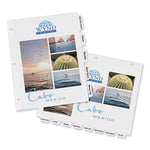Customizable Print-On Dividers, 3-Hole Punched, 8-Tab, 11 x 8.5, White, 5 Sets
