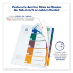 Customizable Table Of Contents Ready Index Dividers With Multicolor Tabs, 5-Tab, 1 To 5, 11 X 8.5, Translucent, 1 Set
