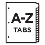 Heavy-Duty Preprinted Plastic Tab Dividers, 26-Tab, A To Z, 11 X 9, Yellow, 1 Set