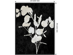 Amanti Art Plant Life White on Black III, Canvas, 23" x 30" (A42675515291)