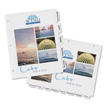 Customizable Print-On Dividers, 3-Hole Punched, 5-Tab, 11 x 8.5, White, 5 Sets