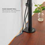 Mount-It! Dual Motor 60"W Electric Adjustable Standing Desk, Hazelnut Brown/Black (MI-18125)
