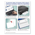 Customizable TOC Ready Index Black and White Dividers, 12-Tab, 1 to 12, 11 x 8.5, 1 Set