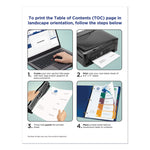 Customizable Table Of Contents Ready Index Dividers With Multicolor Tabs, 5-Tab, 1 To 5, 11 X 8.5, Translucent, 1 Set