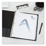 Customizable Print-On Dividers, 3-Hole Punched, 8-Tab, 11 x 8.5, White, 25 Sets