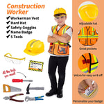 Bintiva Dress Up/Drama Play Helping At Home Trunk Set, Construction Worker/Chef/Gardener, 15 Pieces/Set (BNVBT023)