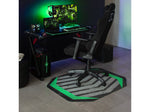 Anji Mountain Rug'd Prizm Green Carpet & Hard Floor Chair Mat, 36" x 48", Gray/Green (AMB9106)