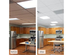 Armstrong FINE FISSURED Square Lay-In Edge Ceiling Tile, 24" x 24", White, 12/Carton (BP1713)