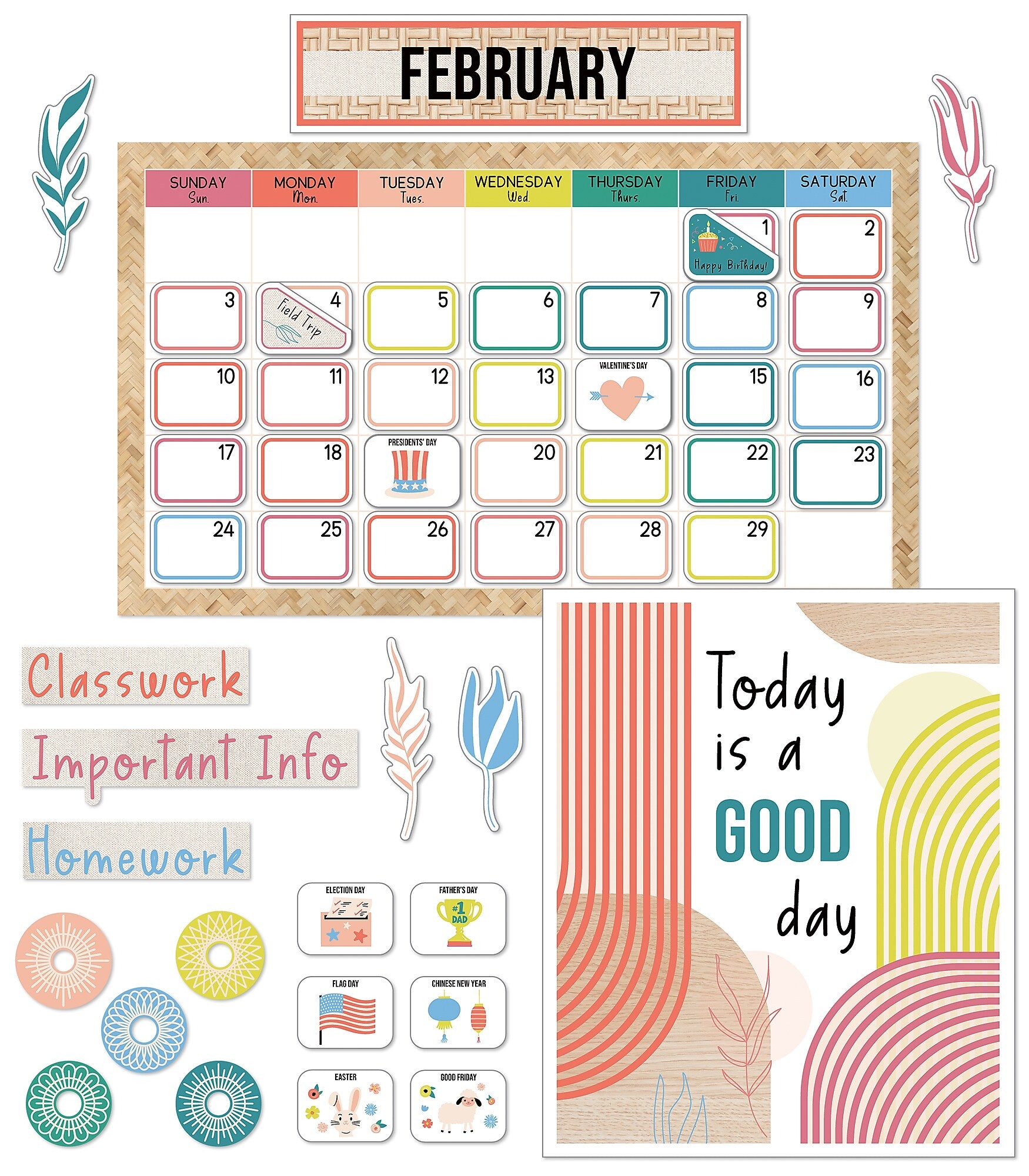 Carson Dellosa Education True to You Calendar Bulletin Board Set, 137/Pack (110589)