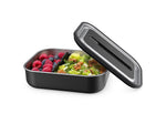 Bentgo MicroSteel Lunch Box, Carbon Black, 41 oz. (BGSTLCH-CB)
