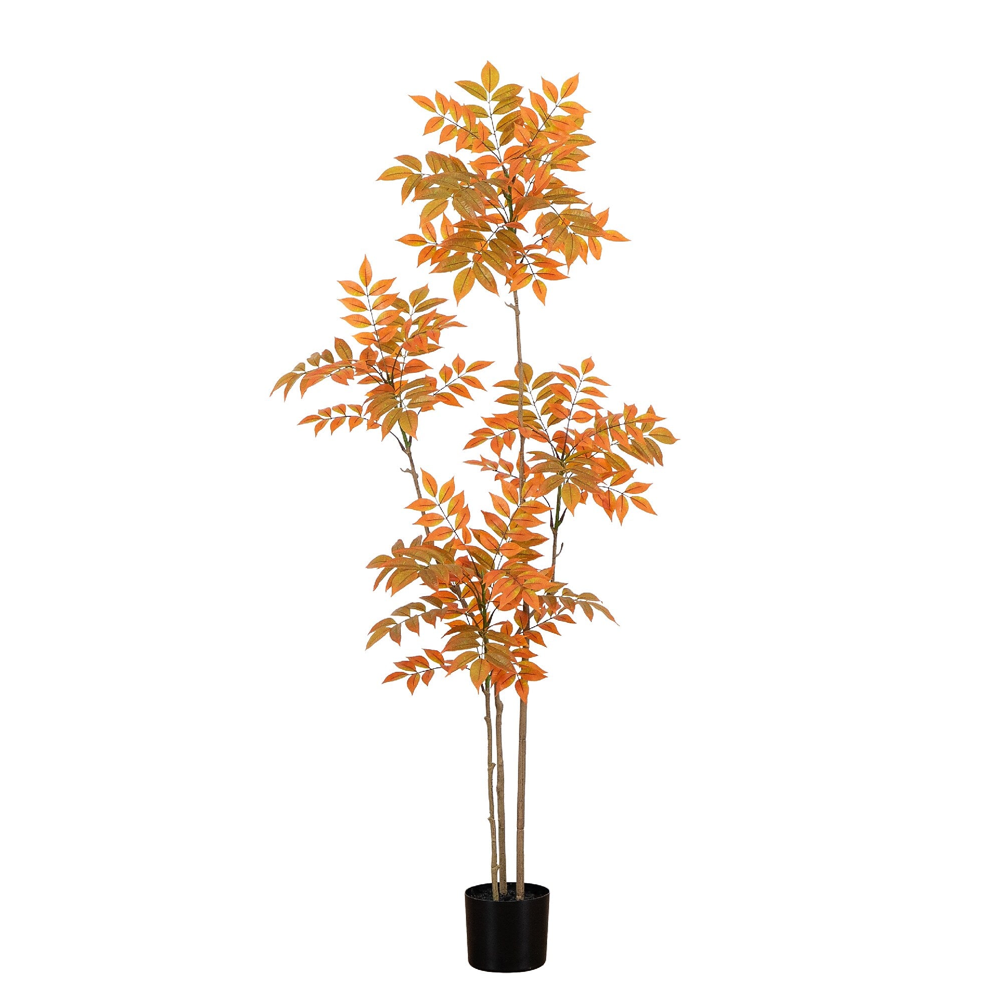 Nearly Natural 5' Autumn Minimalist Sumac Artificial Fall Tree (T4822)