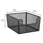 mDesign Steel Organizer, Matte Black (26000)