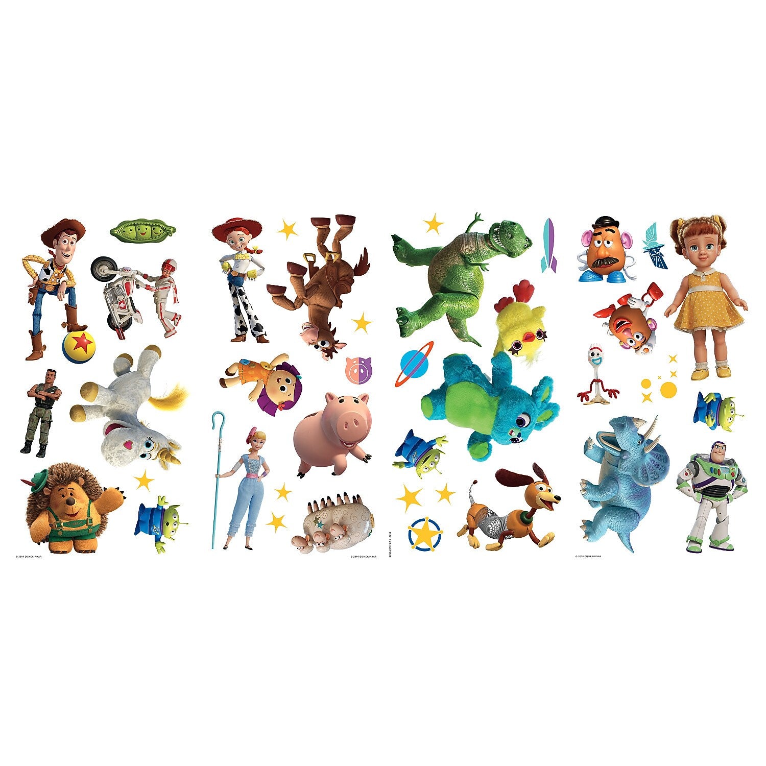 York Wallcoverings Toy Story 4 Children's Decals, Music, Movies & TV (RMK4008SCS)