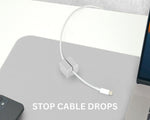 Function101 Desk Mat Pro + 2 Magnetic Cable Block Managers, 31" x 16", Gray (F101-DMPG2)