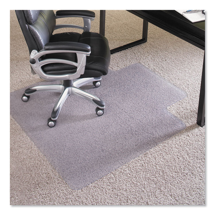 EverLife Intensive Use Chair Mat for High Pile Carpet, Rectangular with Lip, 36 x 48, Clear