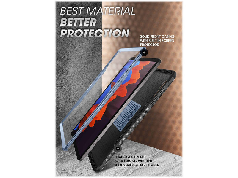SUPCASE Unicorn Beetle Pro Polycarbonate 14.6" Rugged Case for Samsung Galaxy Tab S8 Ultra, Metallic Blue (843439118164)