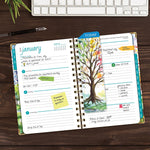 2026 Global Printed Products Tree Seasons 5.5" x 8" Weekly & Monthly Planner, Paperboard Cover (NRY26-58-20)