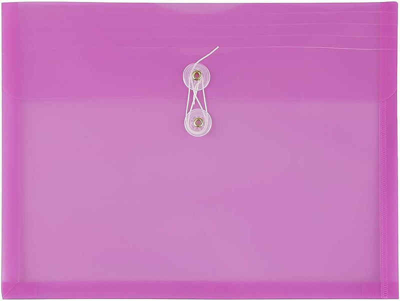 JAM Paper Premium Plastic Document File, Letter, Lavender Purple, 3/Pack (12413376X3)