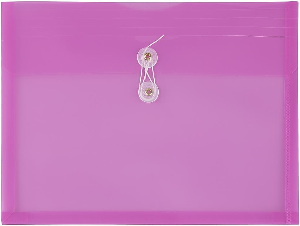 JAM Paper Premium Plastic Document File, Letter, Lavender Purple, 3/Pack (12413376X3)