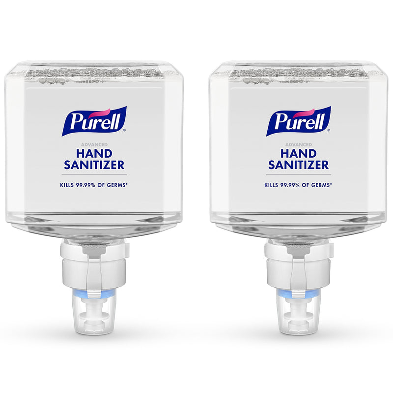 PURELL Advanced 70% Alcohol Foaming Hand Sanitizer Refill for ES8 Dispenser, 1200 mL, 2/Carton (7753-02)
