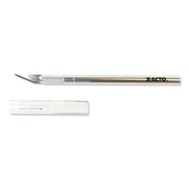 No. 1 Z-Series Precision Utility Knife with Replaceable Steel Blade, Safety Cap, Silver