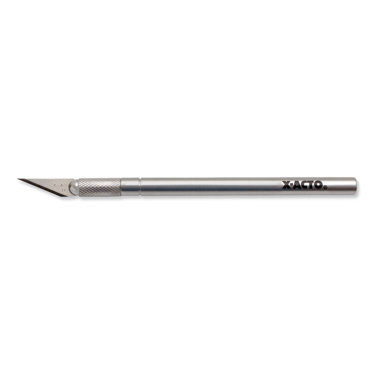 No. 1 Z-Series Precision Utility Knife with Replaceable Steel Blade, Safety Cap, Silver