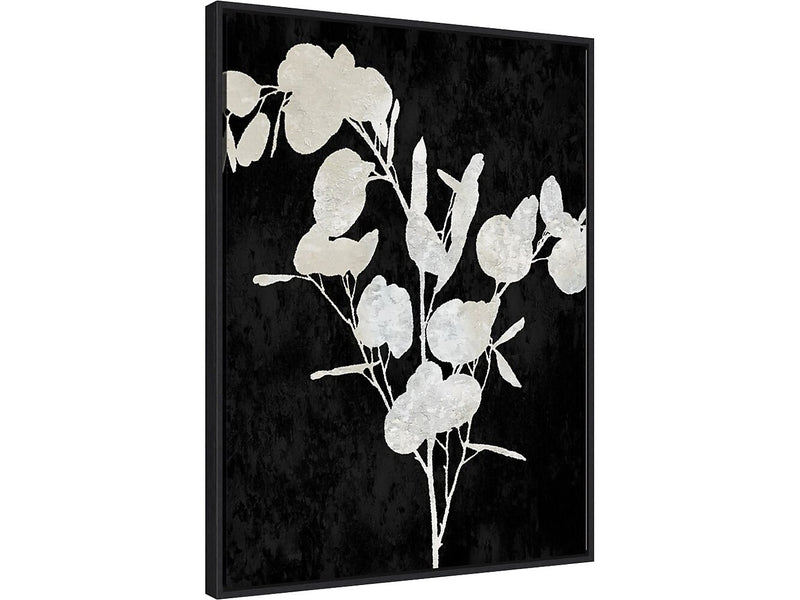 Amanti Art Plant Life White on Black III, Canvas, 23" x 30" (A42675515291)