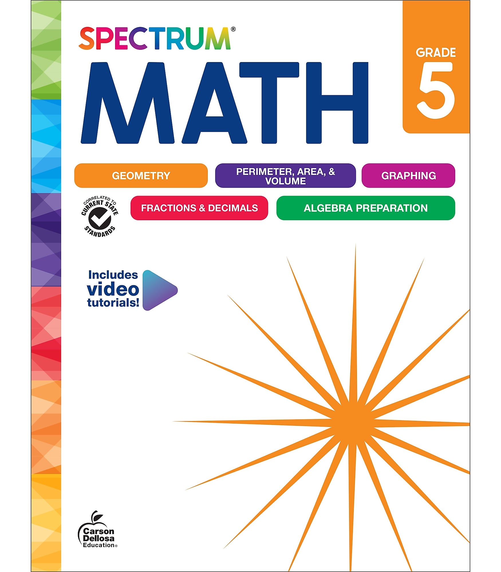 Carson-Dellosa Spectrum Math Workbook, Grade 5