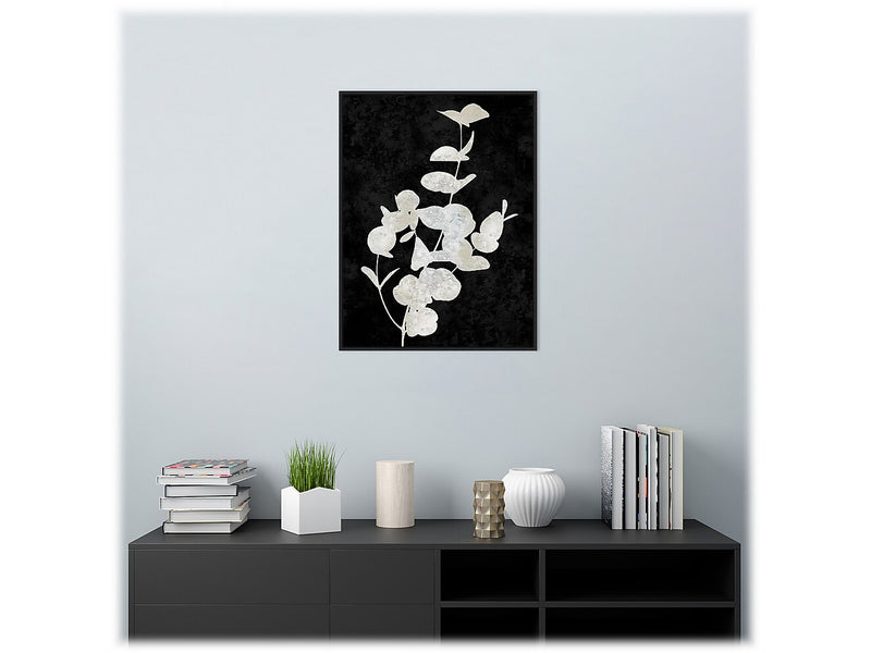 Amanti Art Plant Life White on Black I, Canvas, 23" x 30" (A42675515275)