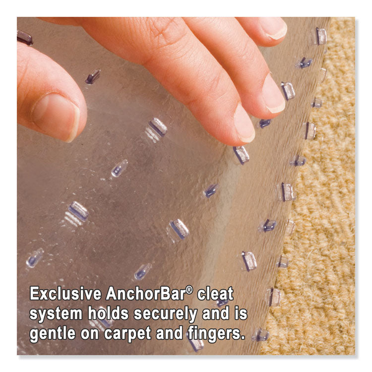 Natural Origins Chair Mat With Lip For Carpet, 36 X 48, Clear
