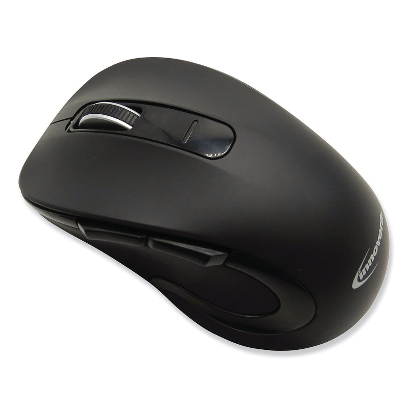 Innovera Mid-Size Wireless Optical USB Mouse, Black (IVR61500)