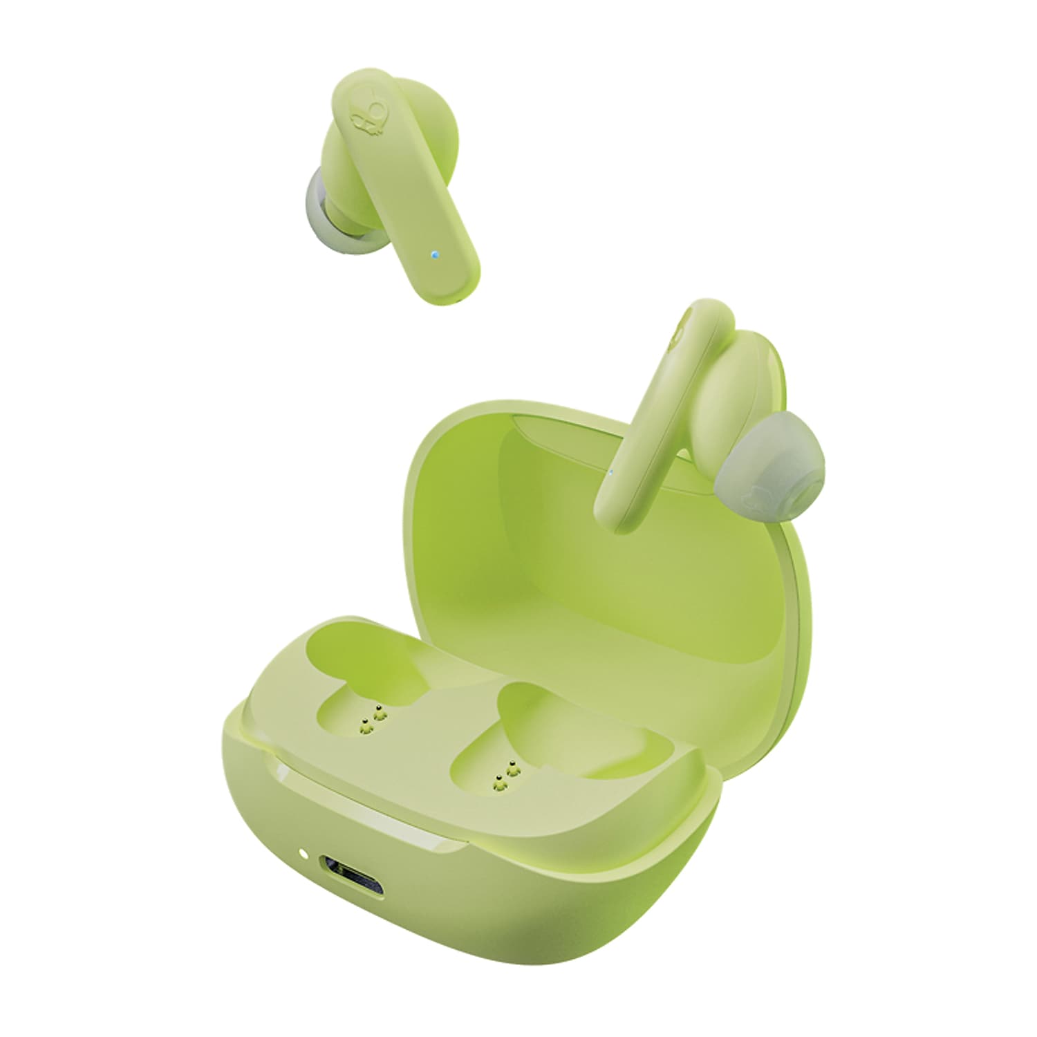 Skullcandy Smokin' Buds True Wireless Earbuds with Microphone & Charging Case, Bluetooth, Matcha (S2TAW-R954)