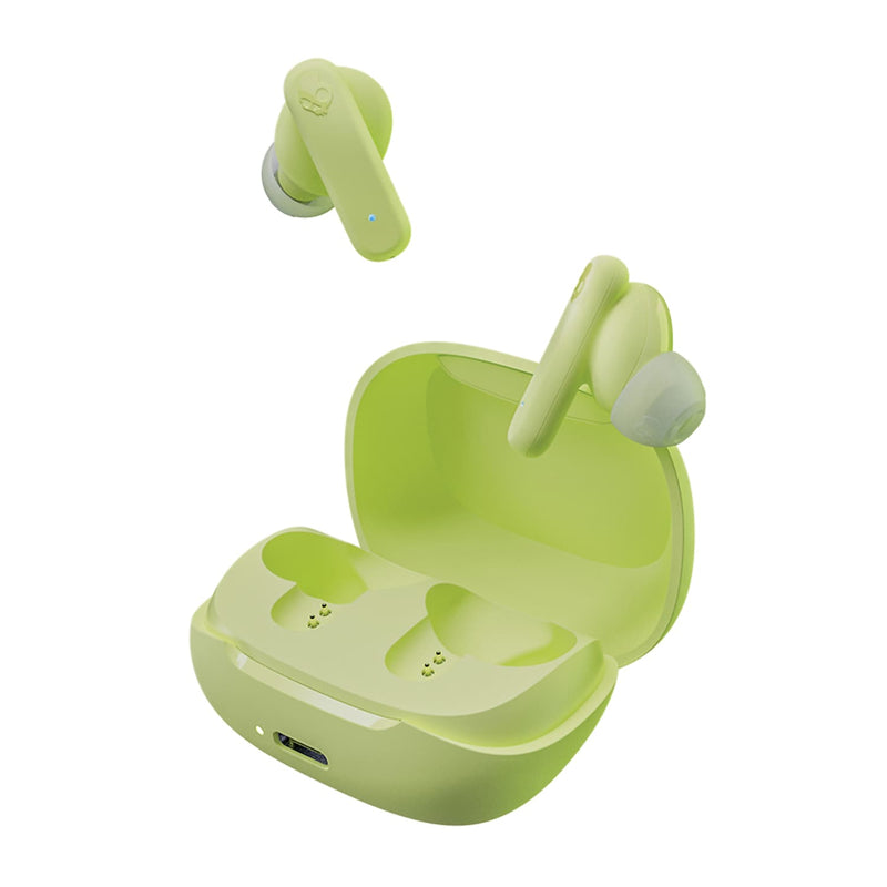 Skullcandy Smokin' Buds True Wireless Earbuds with Microphone & Charging Case, Bluetooth, Matcha (S2TAW-R954)