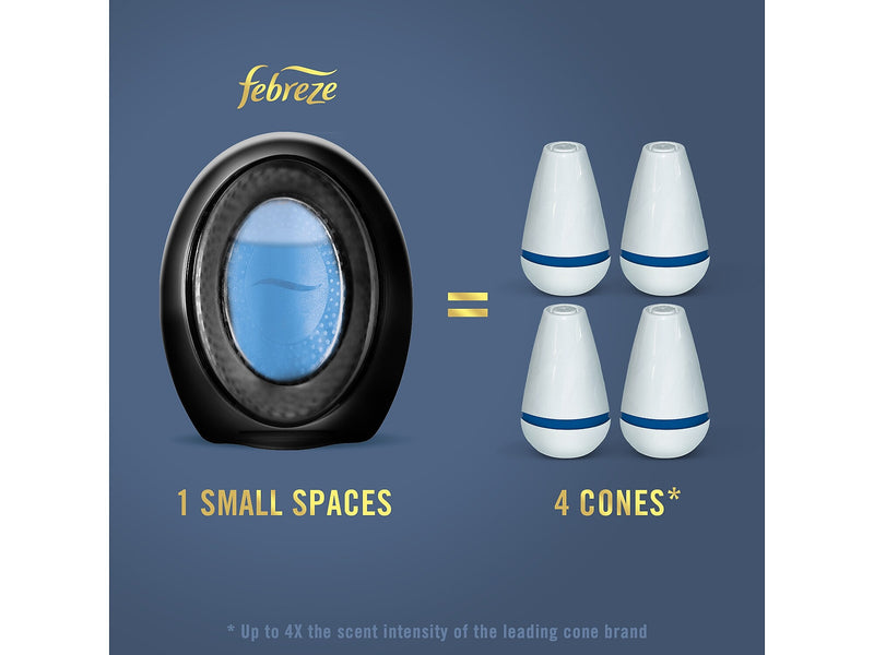 Febreze Bathroom Origins Air Freshener, Ocean Scent, 0.25 oz., 4/Pack (07695)