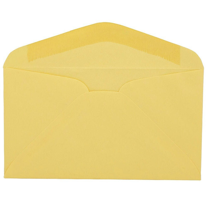 JAM Paper #6 3/4 Booklet Envelope 3 5/8" x 6 1/2", Canary Yellow, 100/Pack (357617061d)