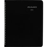 2026 AT-A-GLANCE DayMinder Executive 7" x 8.75" Weekly & Monthly Planner, Faux Leather Cover, Black (G546-00-26)