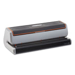 20-Sheet Optima 20 Electric Punch, Three-Hole, 9/32" Holes, Silver/black