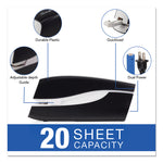 Portable Electric Stapler, 20-Sheet Capacity, Black