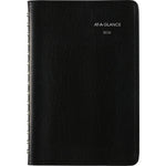 2026 AT-A-GLANCE DayMinder 5" x 8" Daily Appointment Book, Faux Leather Cover, Black (SK44-00-26)