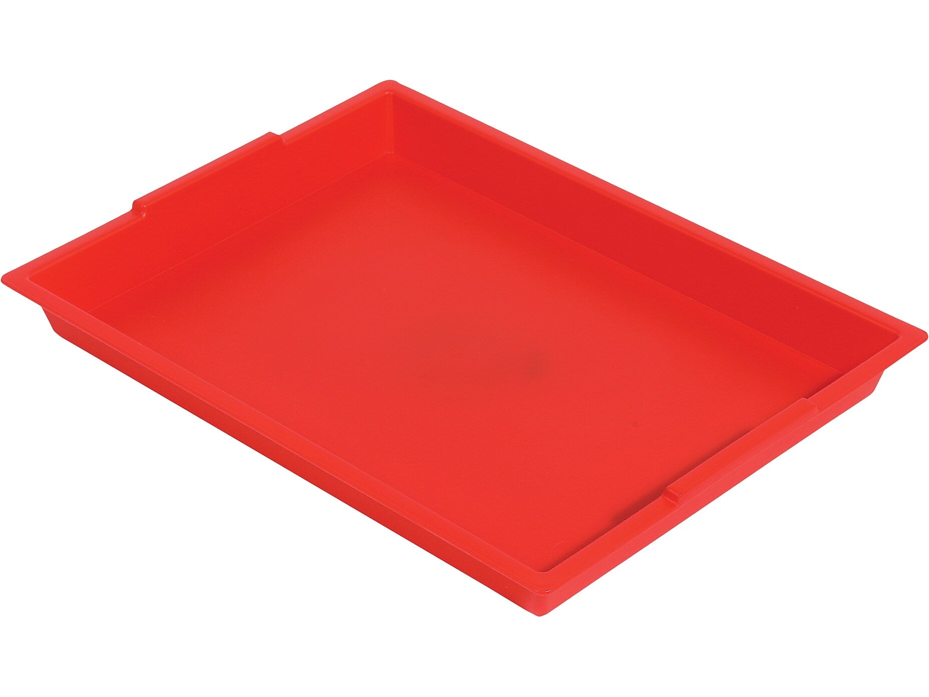 Deflect-O Little Artist Polypropylene Paint Tray, 1.83" x 16.04" x 12.07", Red (39507RED)