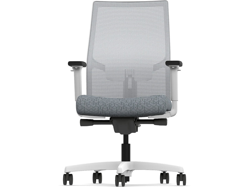 HON Ignition 2.0 Fabric/Mesh Swivel Task Chair, Basalt/Designer White (HIWMMKD.Y2.A.H.IF.APX25.DW.SB.DWX)