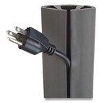 CORD PROTECTOR AND CONCEALER, 2.6" X 5 FT, GRAY
