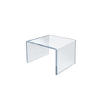 Azar Displays 2.5" Riser, Clear, 4/Pack (515328)