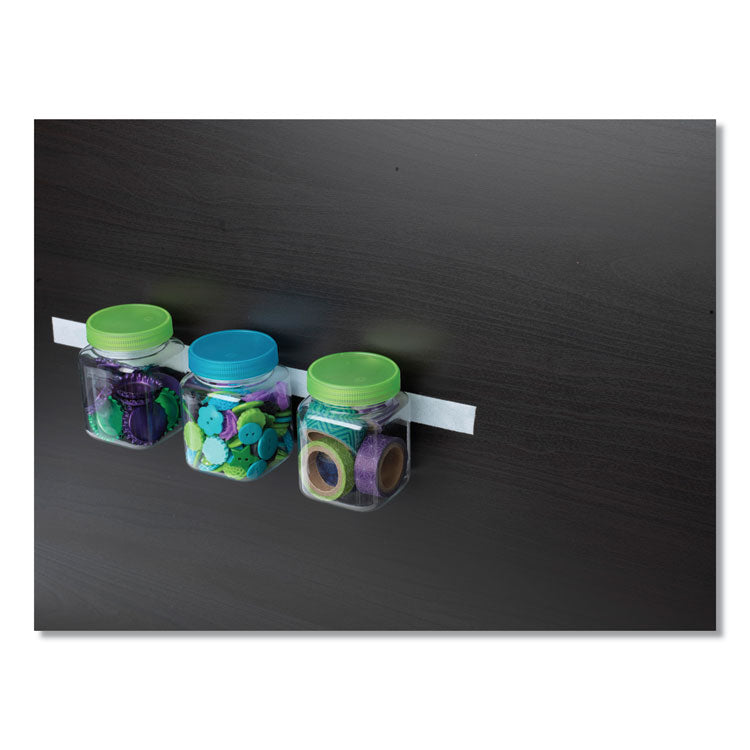 Sticky-Back Fasteners, Removable Adhesive, 0.75" X 15 Ft, Clear
